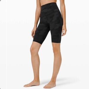 Lululemon Align Super High Rise Short *10" Heritage 365 Camo Deep Coal Multi